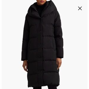 Ralph Lauren Black Down Puffer Coat (Size Large)